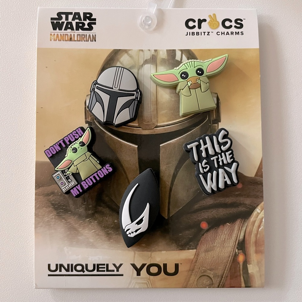 Crocs Jibbitz Charms Star Wars The Mandalorian 5pack NWT
